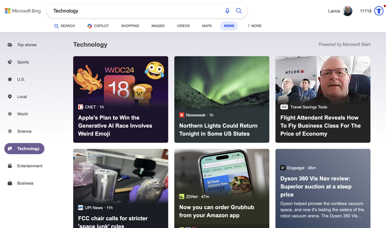 Bing News