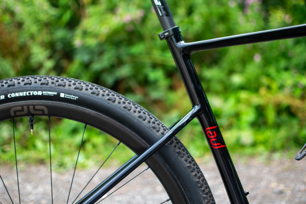 A black lauf gravel bike