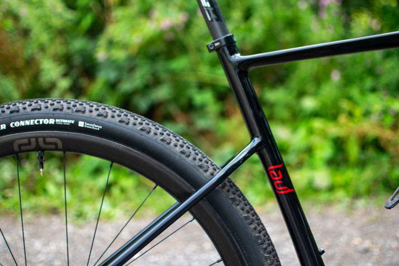 A black lauf gravel bike