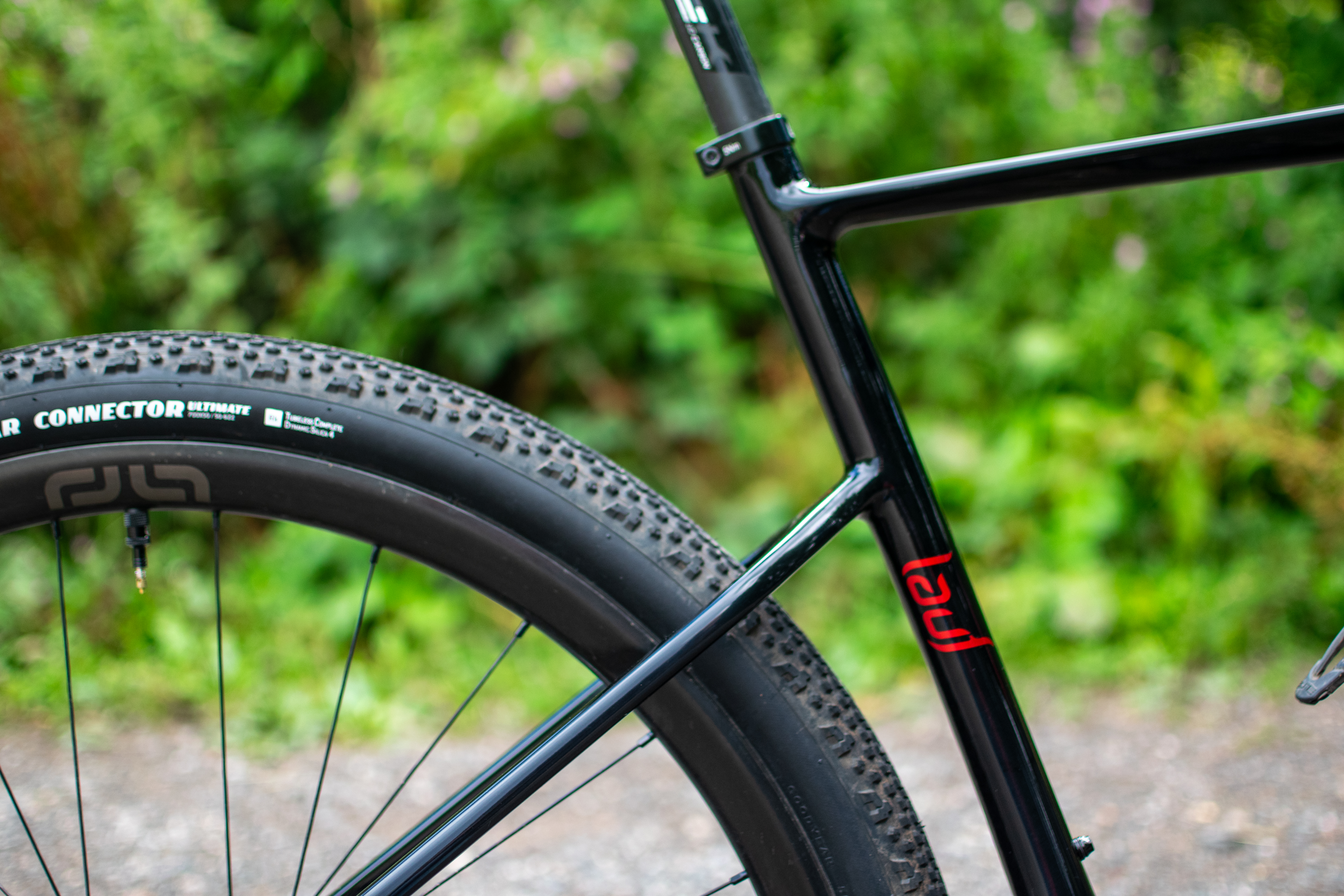 A black lauf gravel bike