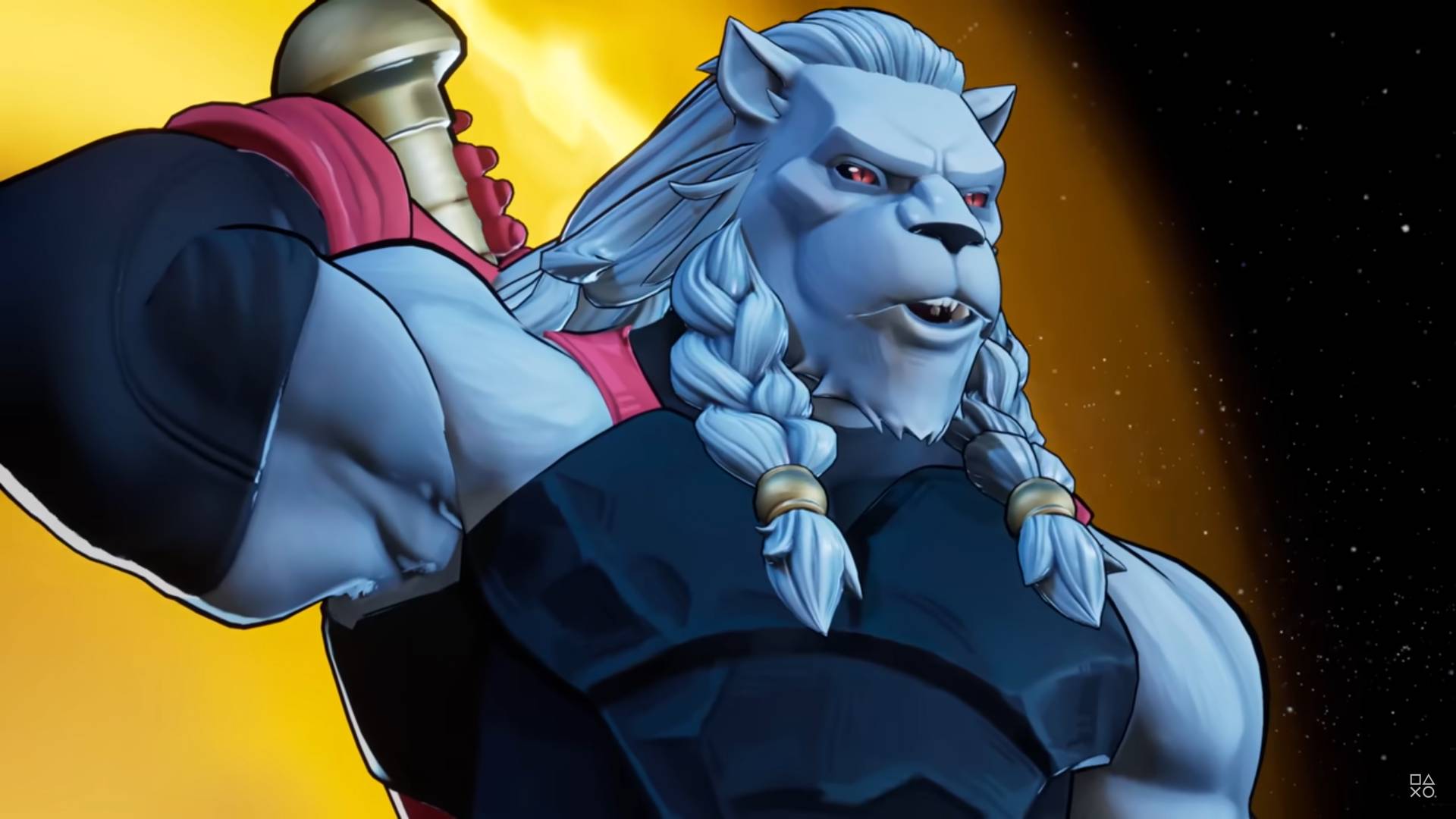 Screenshot of Battle Beast from his Invincible VS gameplay reveal trailer