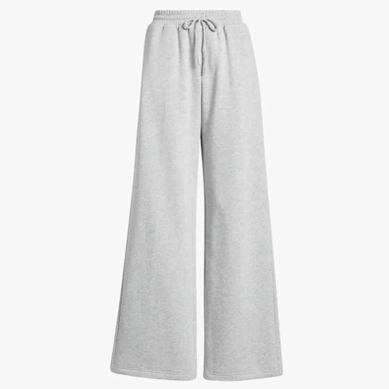 wide leg grey tracksuit bottoms