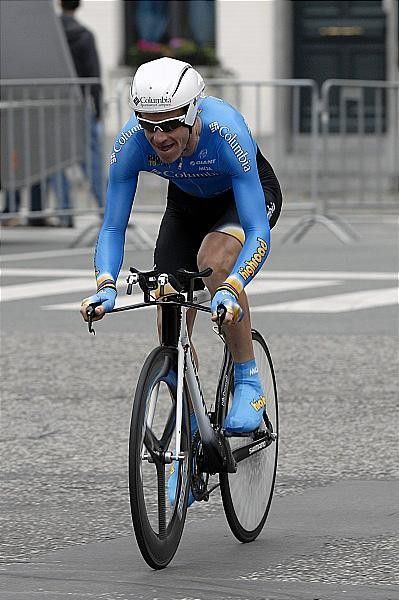 Michael Rogers (Team Columbia) proving once again that he is recovering well from sickness.
