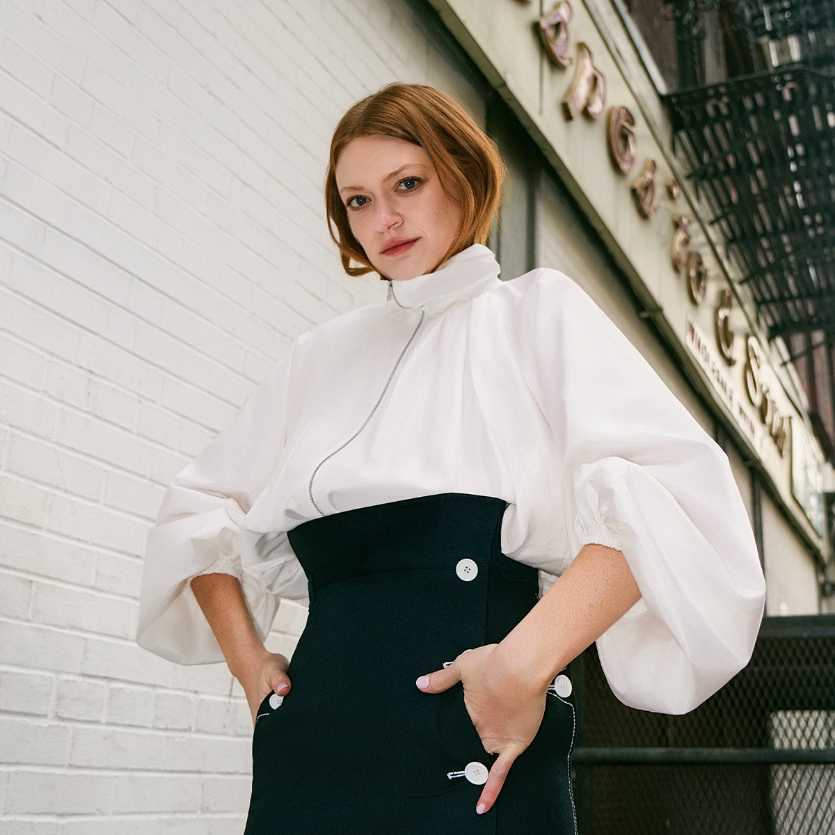 Colby Minifie photographed by Emily Soto in NYC for Who What Wear. 