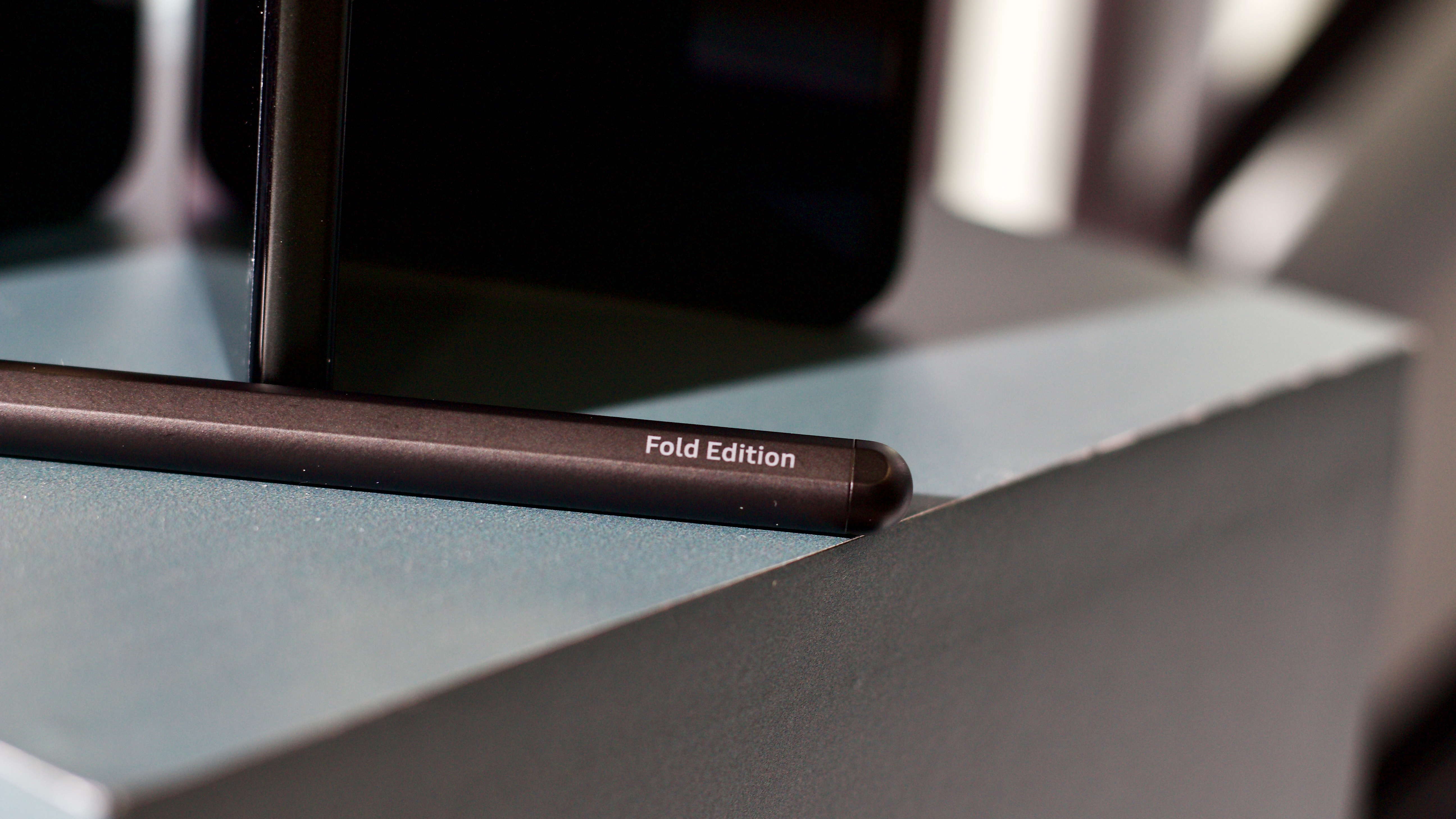 An S Pen Fold Edition on a table