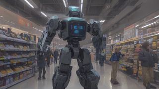 AI powered robot black friday shopping