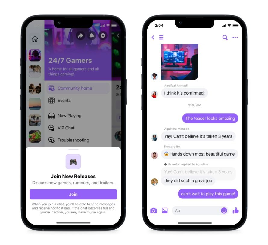 Facebook Group's new channels for smaller community discussions
