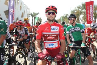 Nathan Haas (Katusha-Alpecin) in the overall lead at the Tour of Oman.
