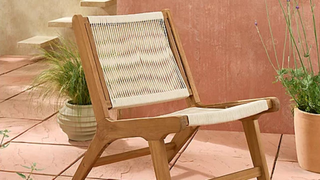 George Home wooden lounge chair