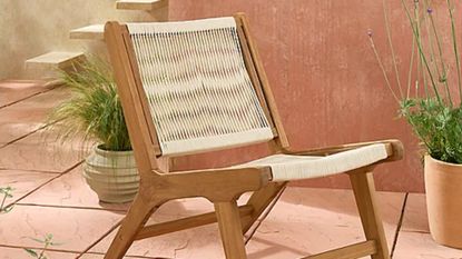 George Home wooden lounge chair
