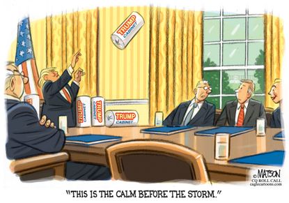 Political cartoon U.S. Trump disaster administration
