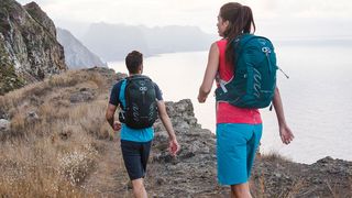 Hikers wearing Osprey backpacks