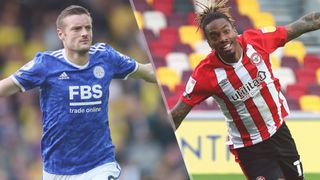 Jamie Vardy of Leicester City and Ivan Toney of Brentford could both feature in the Leicester vs Brentford live stream