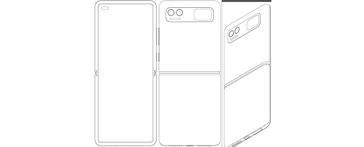 Xiaomi clamshell foldable phone patent