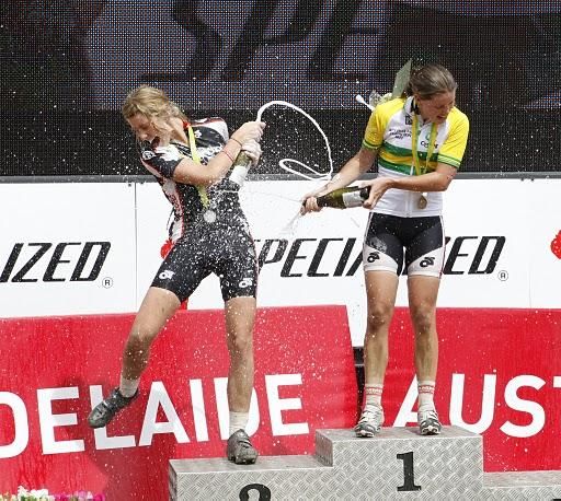 Under 23 elite women's podium