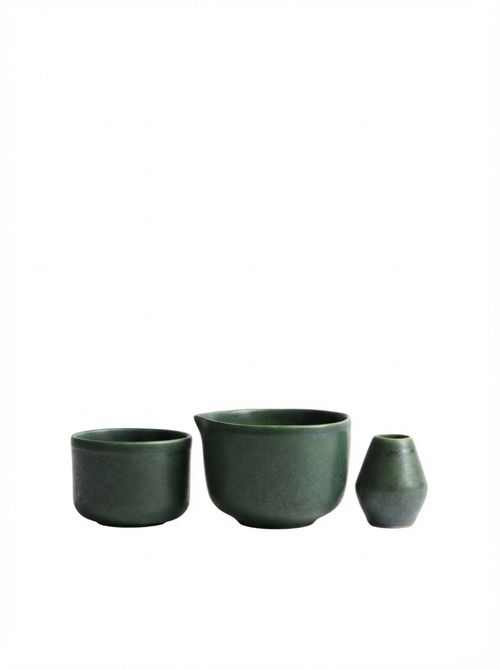 Stoneware matcha set