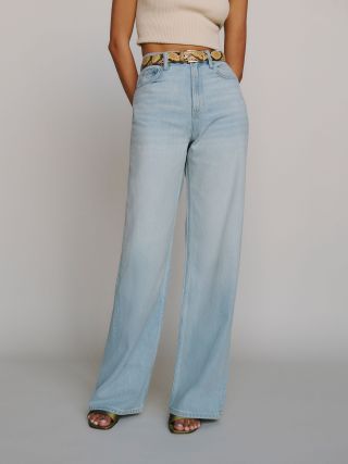 Reformation Cary Lived-In Wide Leg Jeans (Were $168) 