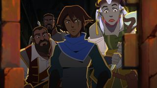 Dragon Age: Absolution animated series leads look on with curiosity