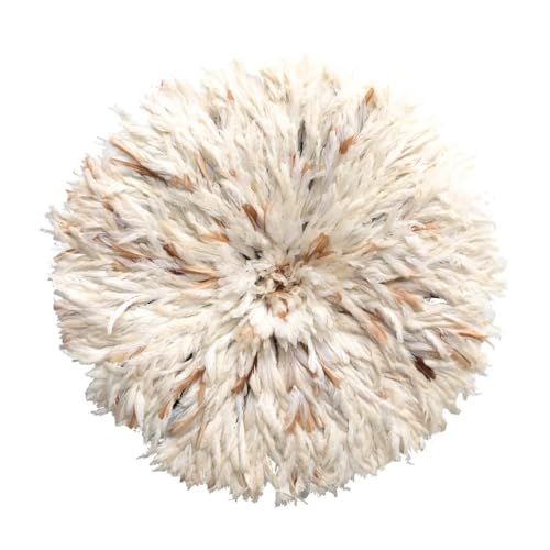 Karioska Authentic Bamileke Juju Hat Mix Natural 4 Sizes [$129 - $179] African Ethical Wall Decor Handmade From Cameroun (20inch - 50cm)