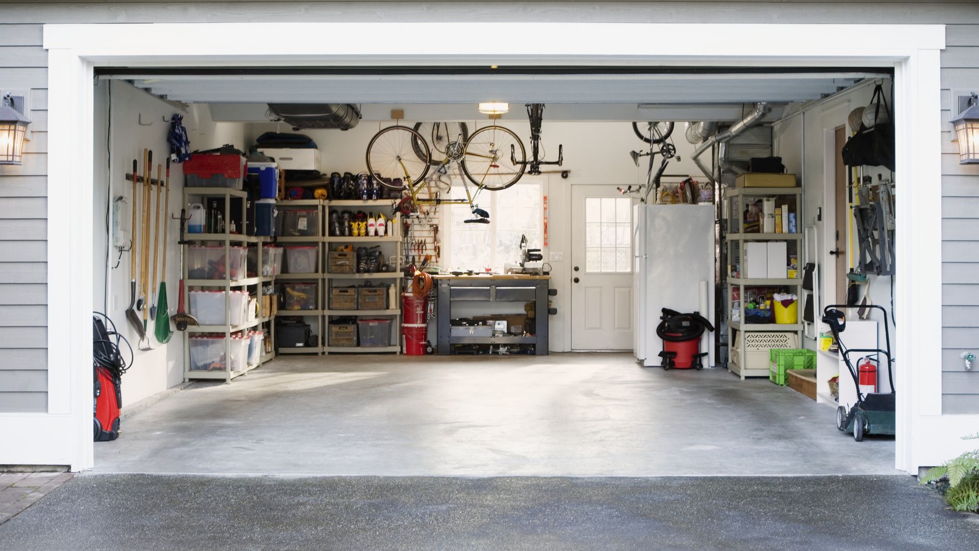inside of garage