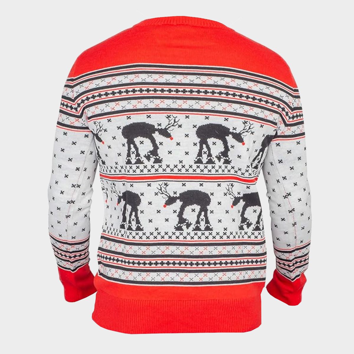 Star Wars AT-AT Ugly Christmas Sweater on a plain background