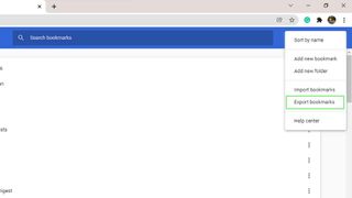 How to export Chrome bookmarks