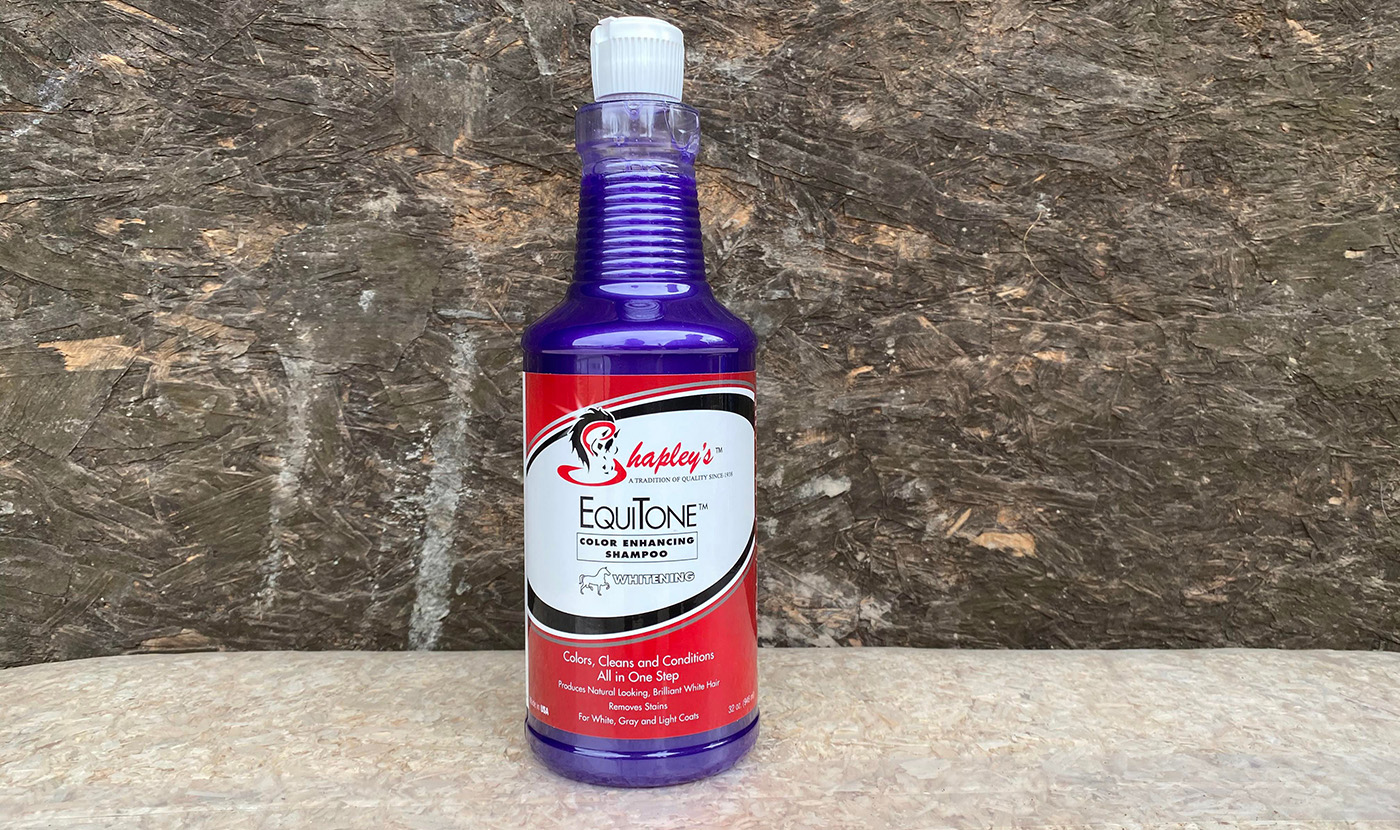 Shapley&amp;rsquo;s EquiTone Whitening Shampoo bottle