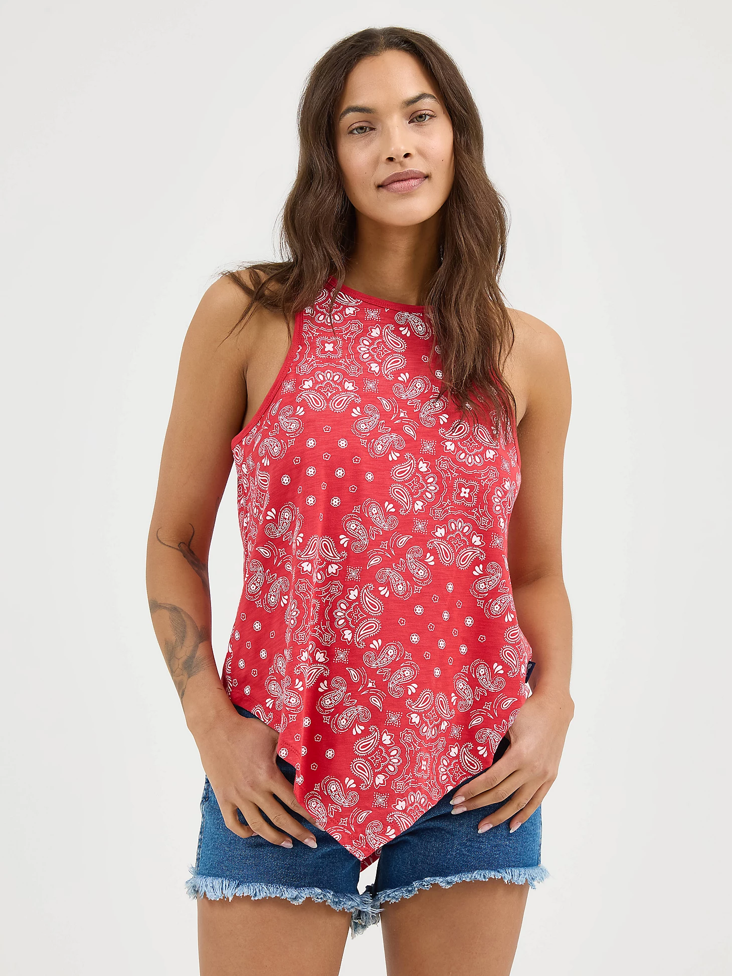 Wrangler, Women's Wrangler Allover Bandana Print Tank