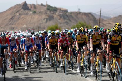 The peloton at the 2021 Vuelta a España