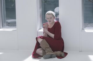 Elisabeth Moss as June in Hulu's The Handmaid's Tale