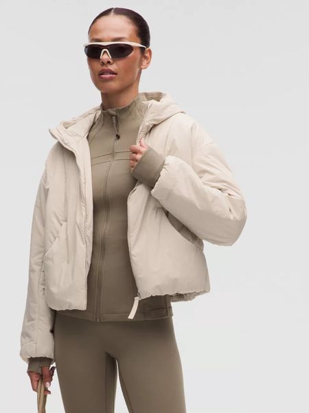 Woman in beige outerwear