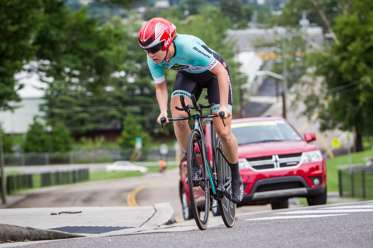 Whitney Allison (Colavita) put in a strong ride today for eighth place.
