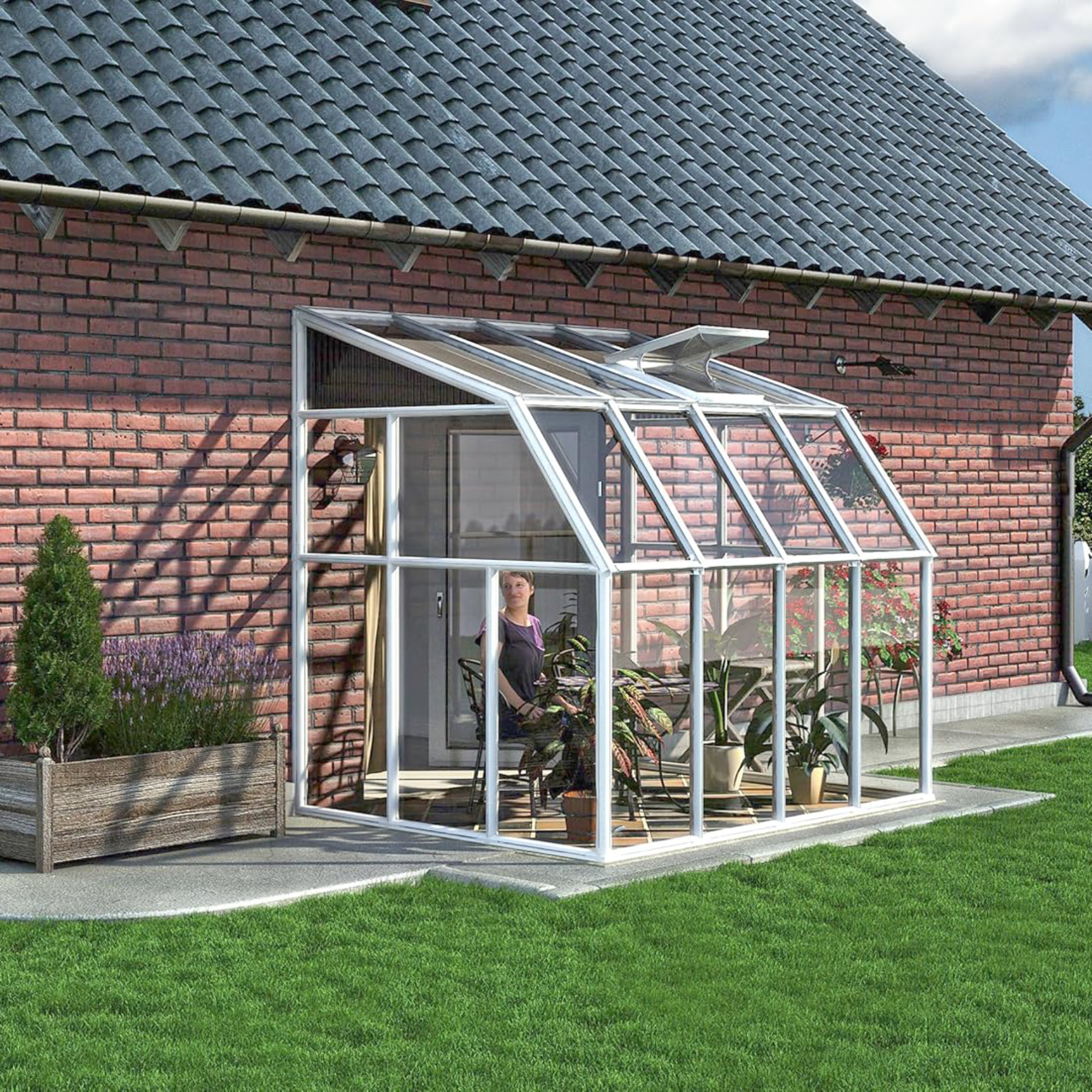 Palram Canopia Rion Sun Room 6 Ft. x 8 Ft. Solarium