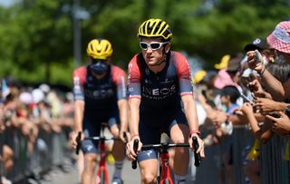 MENDE FRANCE JULY 16 Geraint Thomas of The United Kingdom and Team INEOS Grenadiers prior to the 109th Tour de France 2022 Stage 14 a 1925km stage from SaintEtienne to Mende 1009m TDF2022 WorldTour on July 16 2022 in Mende France Photo by Alex BroadwayGetty Images