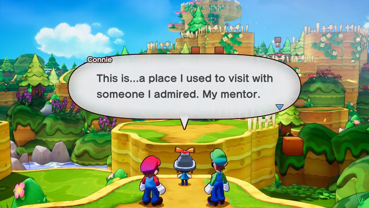 In-game screenshot from Mario &amp; Luigi: Brothership