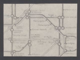 Victoria Line Interchange Sketches, Harry Beck, 1961-64