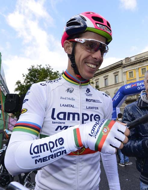 Rui Costa is all smiles