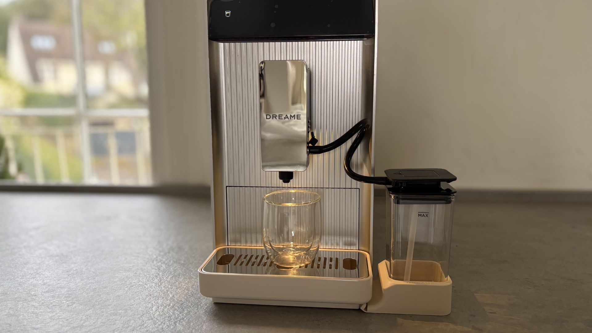 Dreame Ecceluxe Slim Fully Automatic Espresso Machine being tested