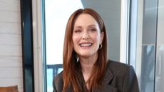 julianne moore on a plain background