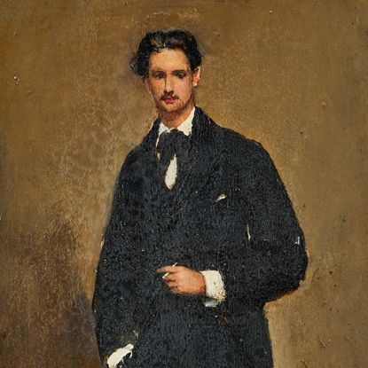 Portrait of a Man, undated, oil on board, 5in by 7in, by Jean Béraud (1849–1935), private collection. Credit: Andrew Sydenham/Country Life Picture Library.