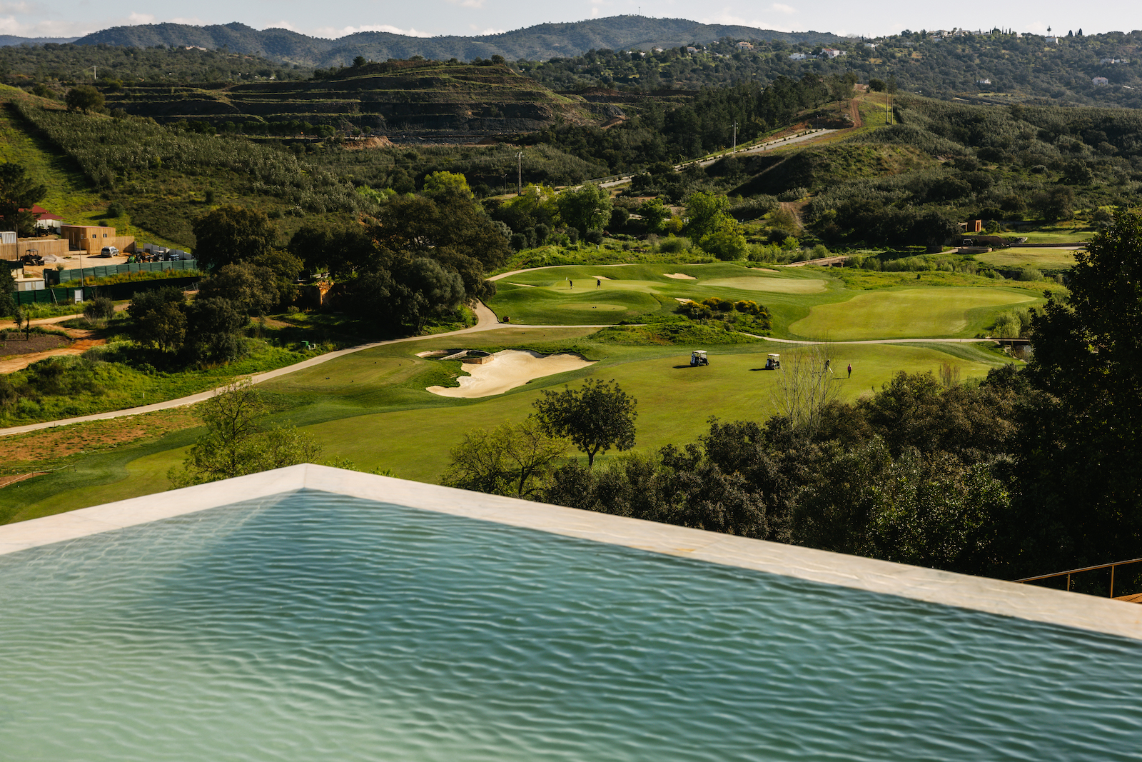 The golf course at Ombria from the hotel pool