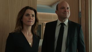 Keri Russell as Kate Wyler, Rory Kinnear as Nicol Trowbridge in episode 202 of The Diplomat