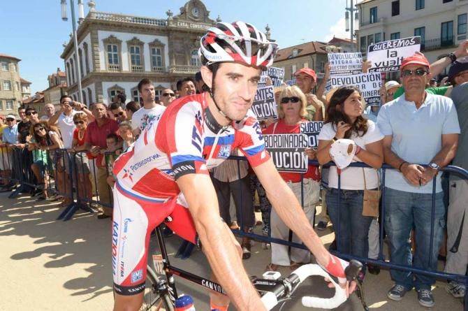 Dani Moreno (Katusha) finished second behind Nicolas Roche.