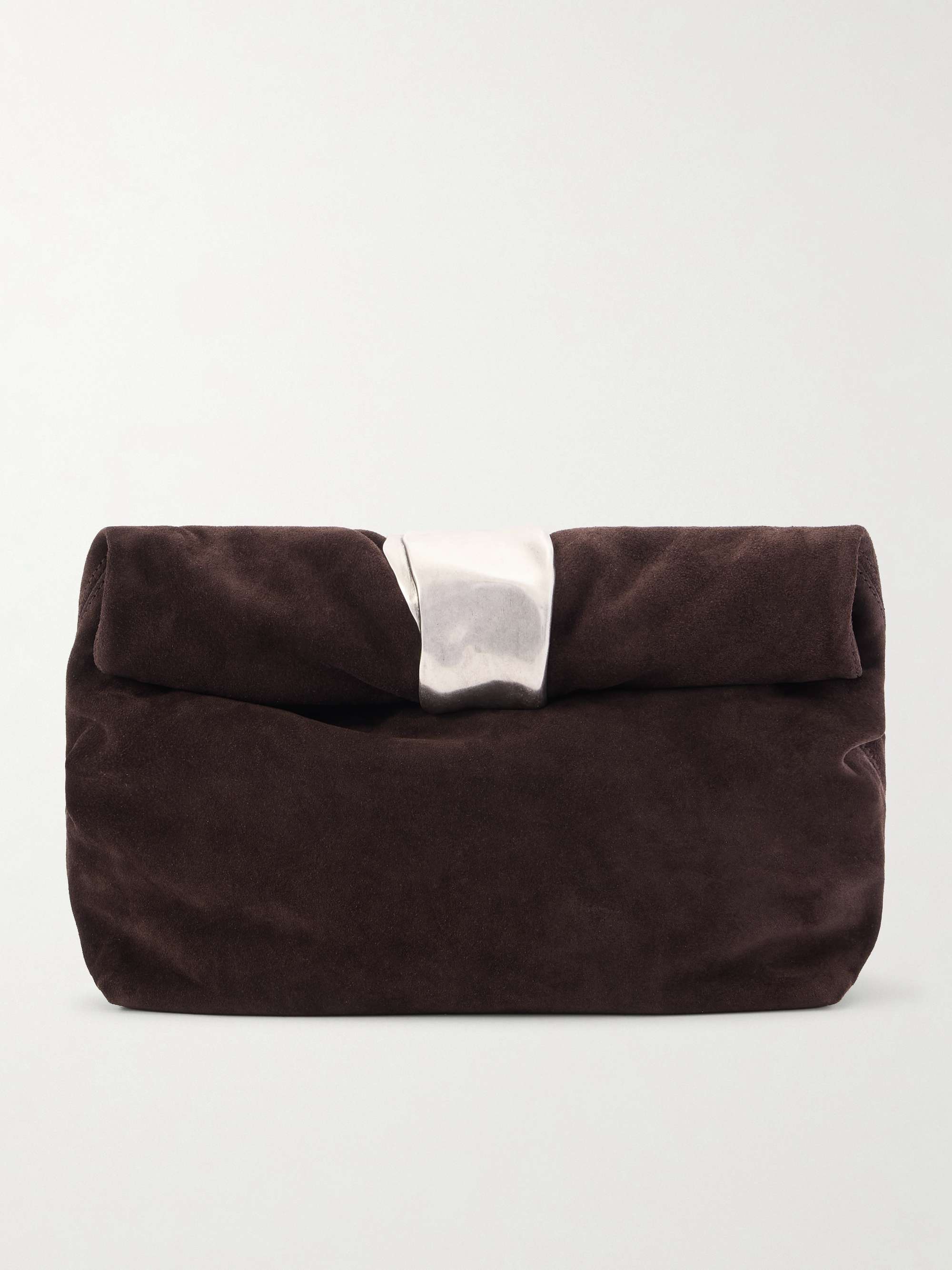 Cuff Suede Clutch