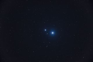 a double star in space