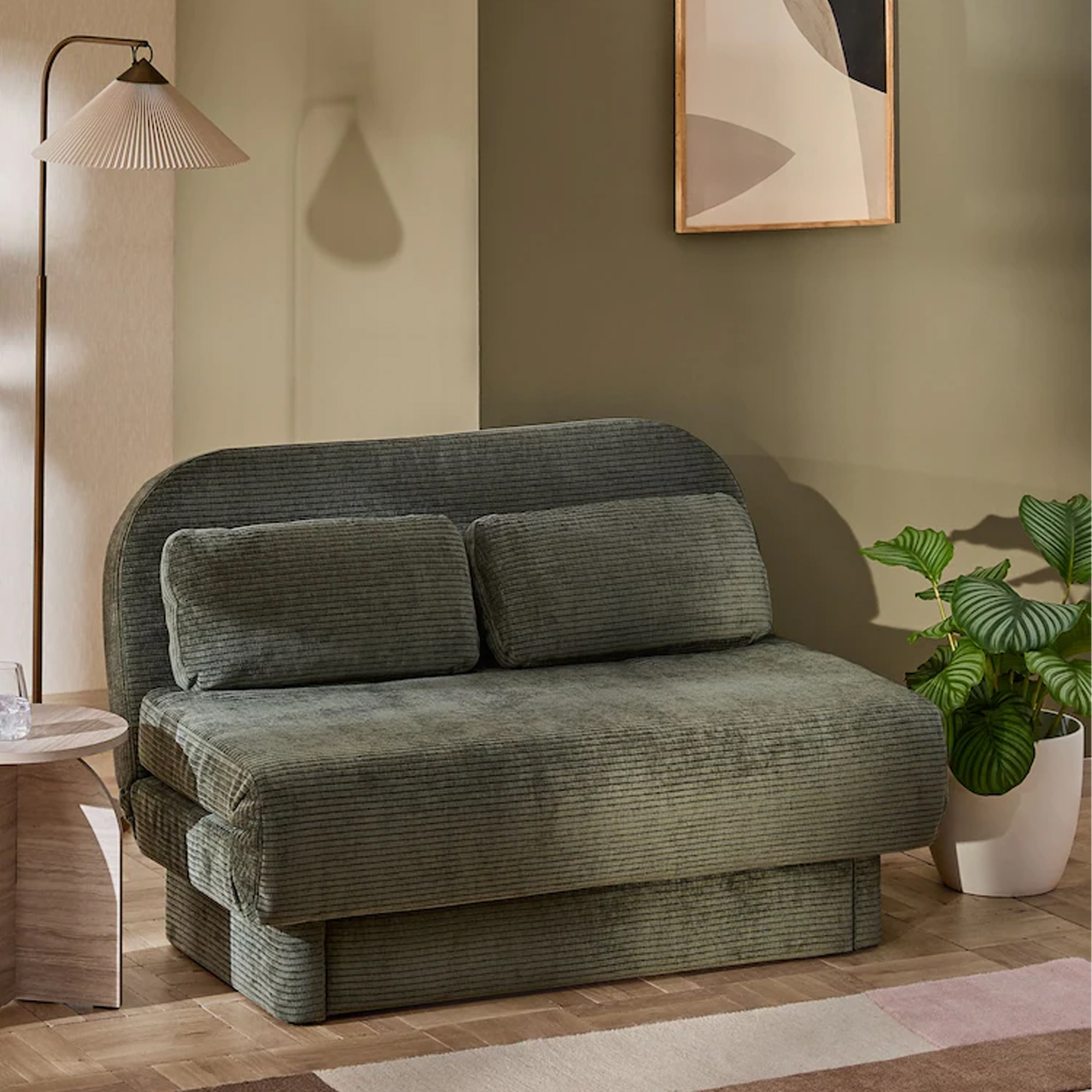 Next Palma Double Storage Sofa Bed - forest green