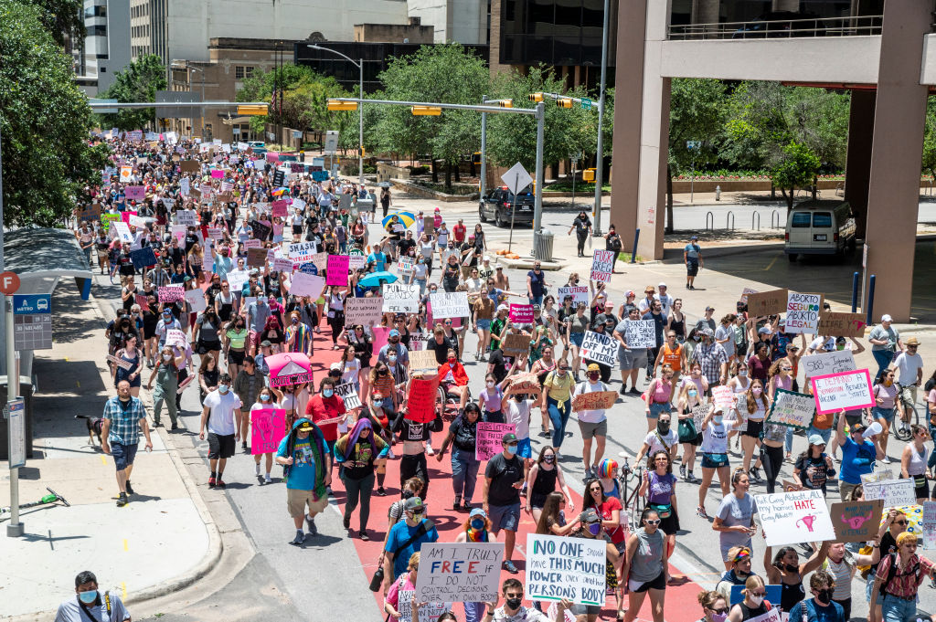 Protest against Texas abortion law.