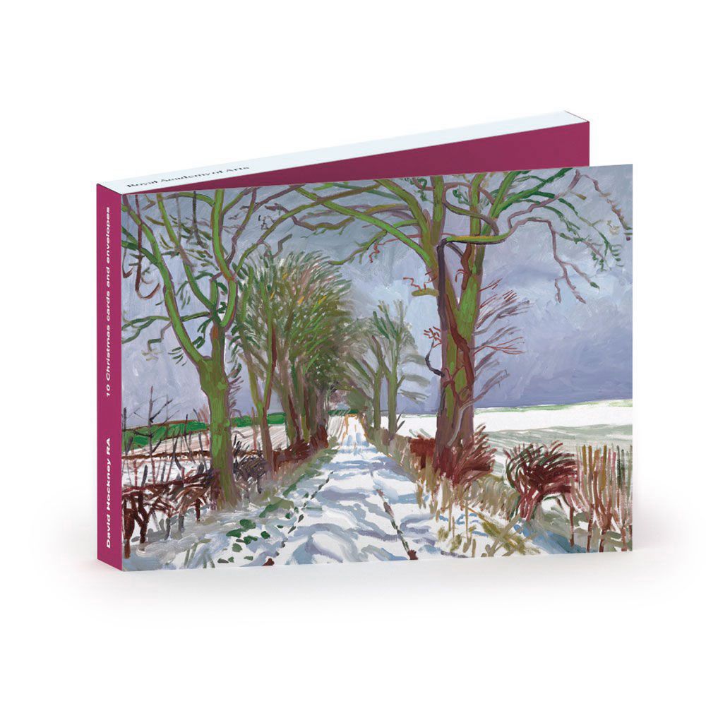 David Hockney &#039;Winter Tunnel With Snow&#039;, Christmas Card Pack of 10