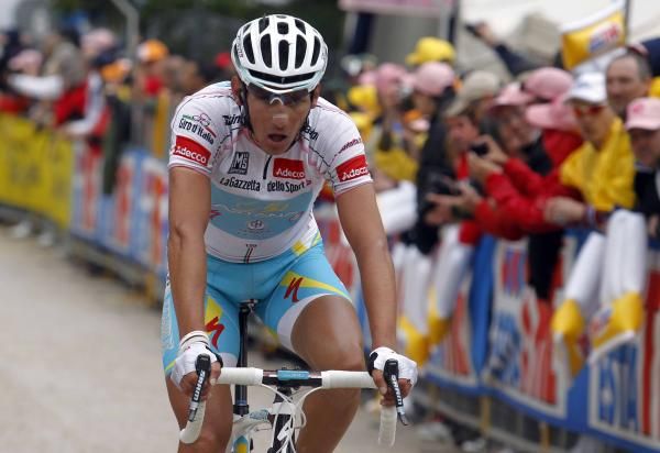 Roman Kreuziger (Astana) crosses the line at Gardeccia.