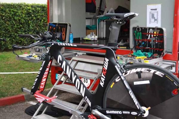 In 2012 bikes are provided by Canyon